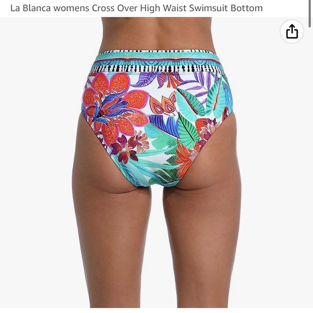 Tropics Of Tropez Crossover High-Waist Bottoms